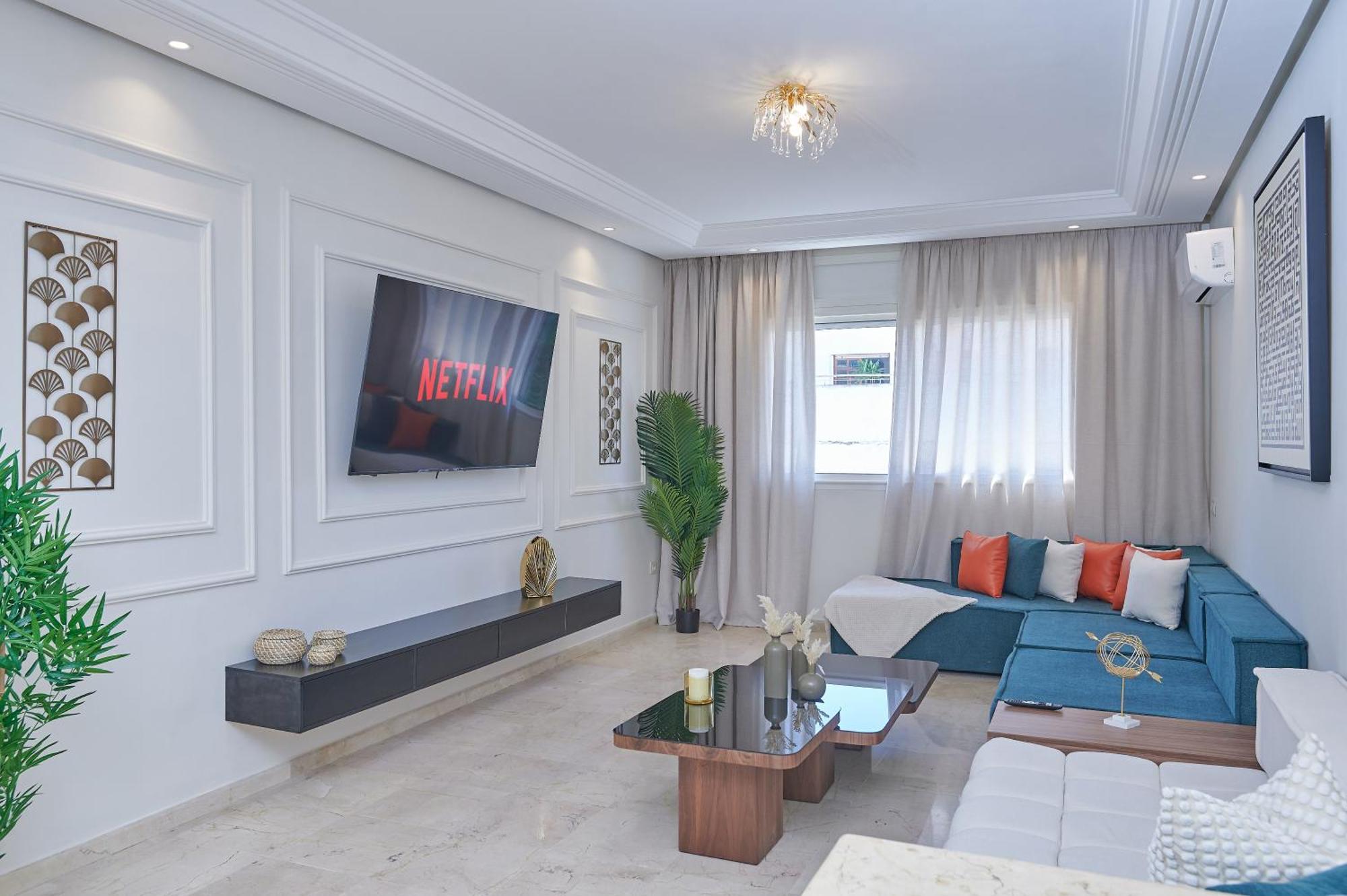 Apartament Cozy Apart 2BR + Parking- FastWIFI- 3MN WALK MALL Rabat Zewnętrze zdjęcie